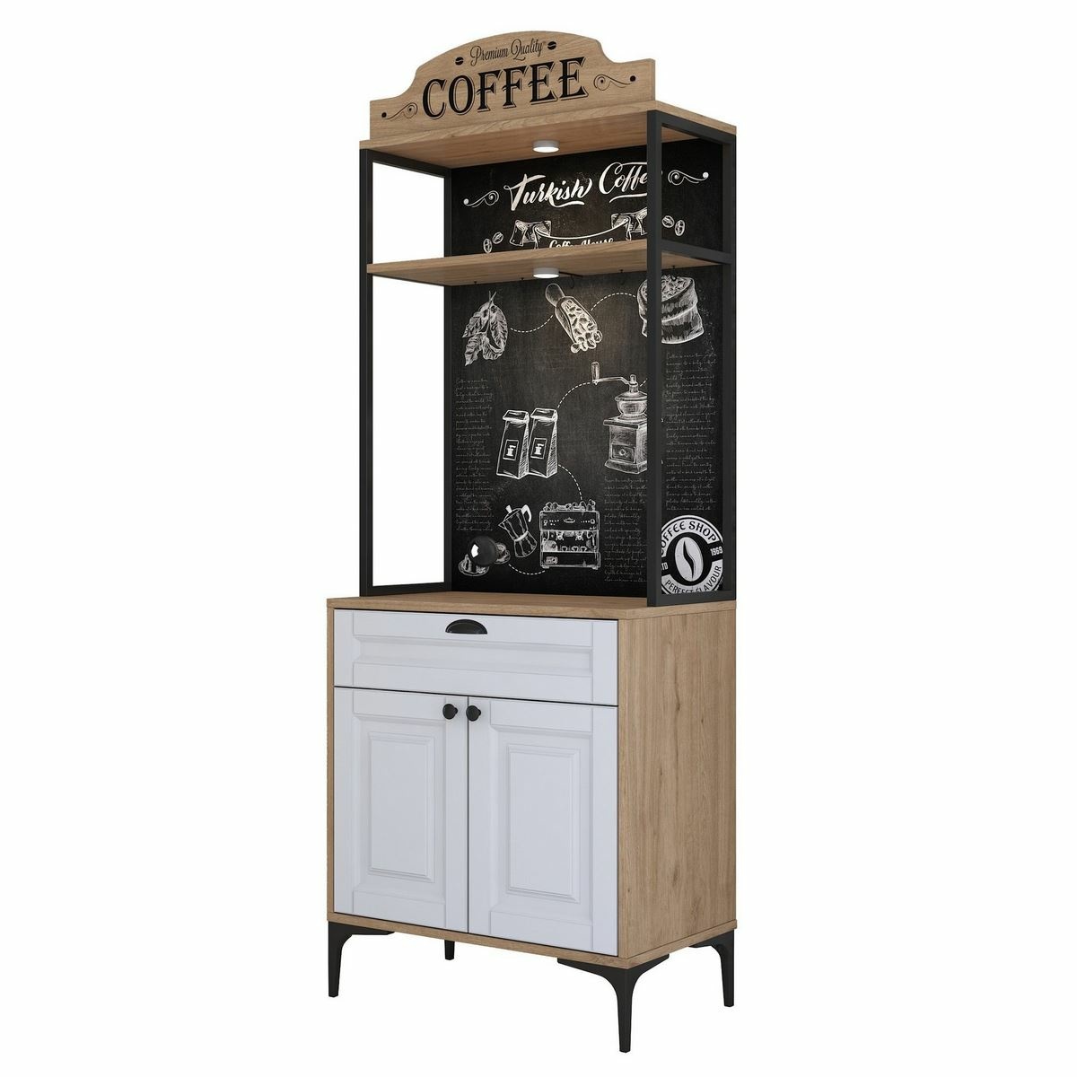 Skříň Jehy Walnut and White Hanah Home