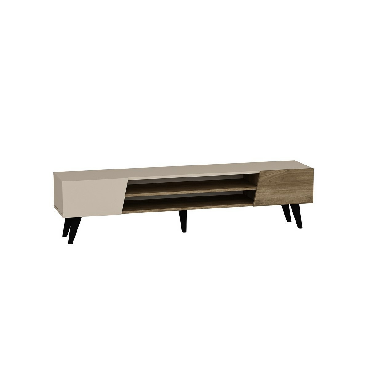 Televizní stolek Clark Walnut and Beige Hanah Home