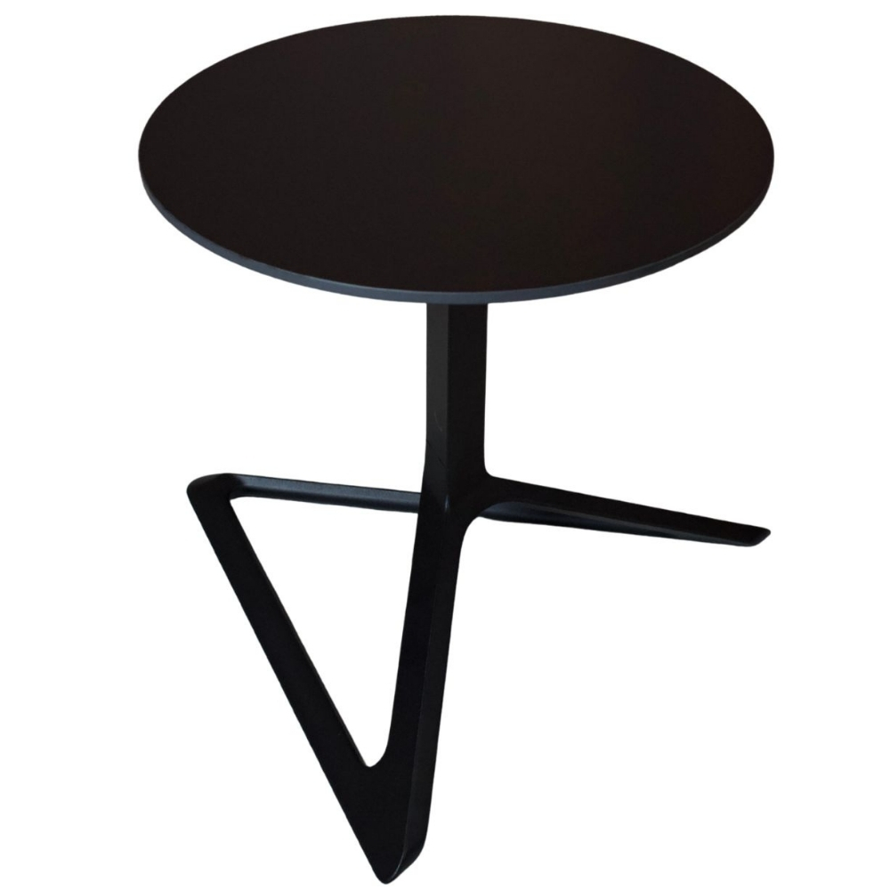 VONDOM Černý stolek DELTA 50 cm se sklápěcí podnoží