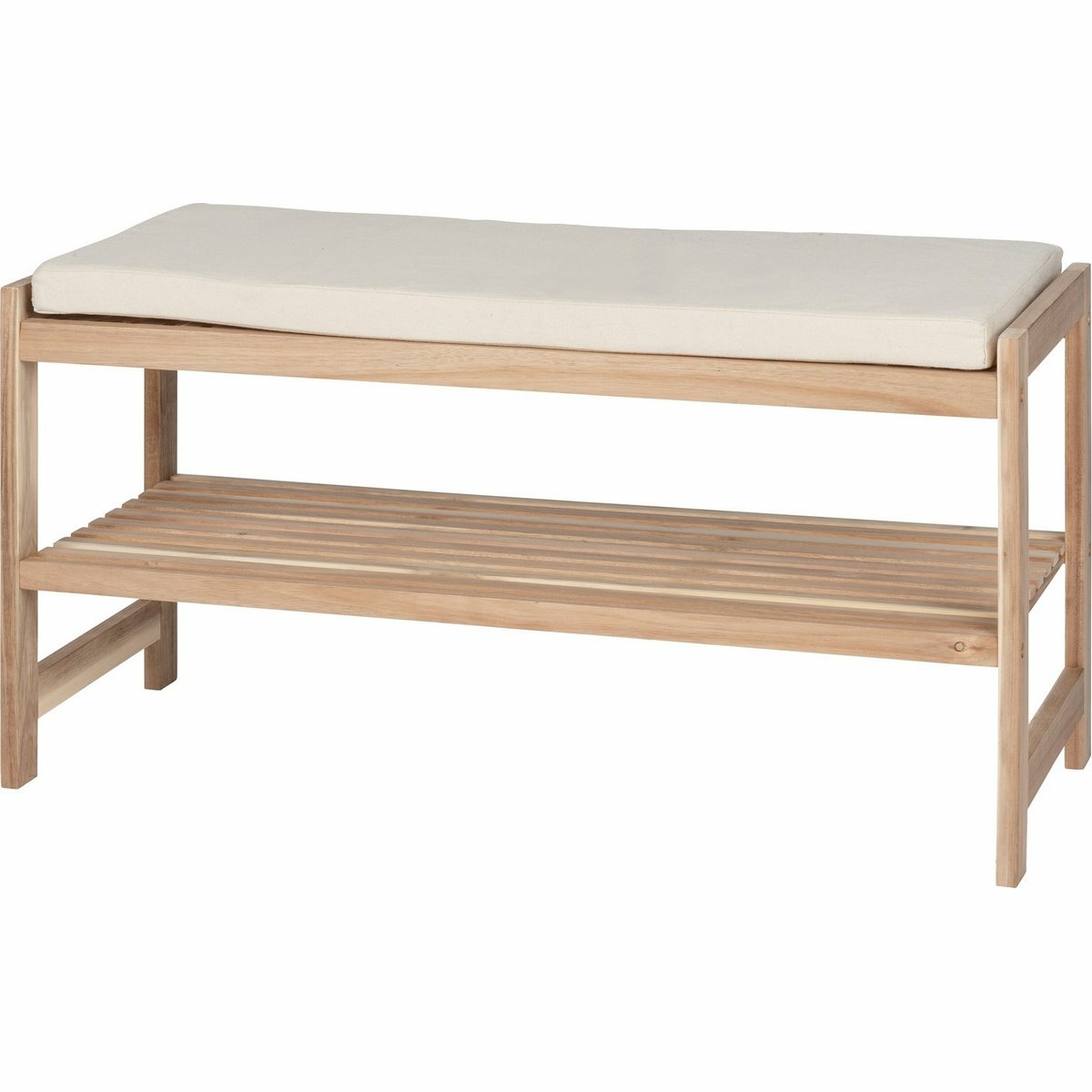 Wenko Dřevěný botník se sedátkem ACINA Wenko