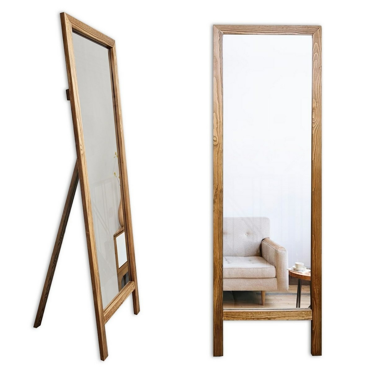 Zrcadlo Cheval Wooden Hanah Home