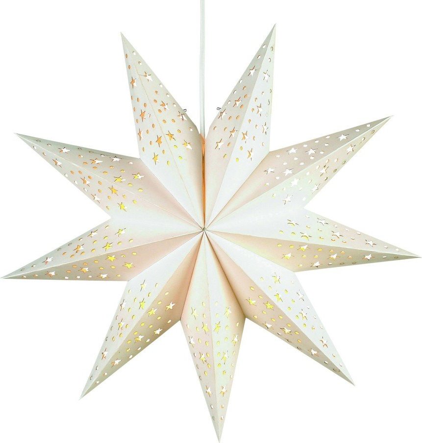 Bílá světelná dekorace s vánočním motivem ø 45 cm Solvalla – Markslöjd