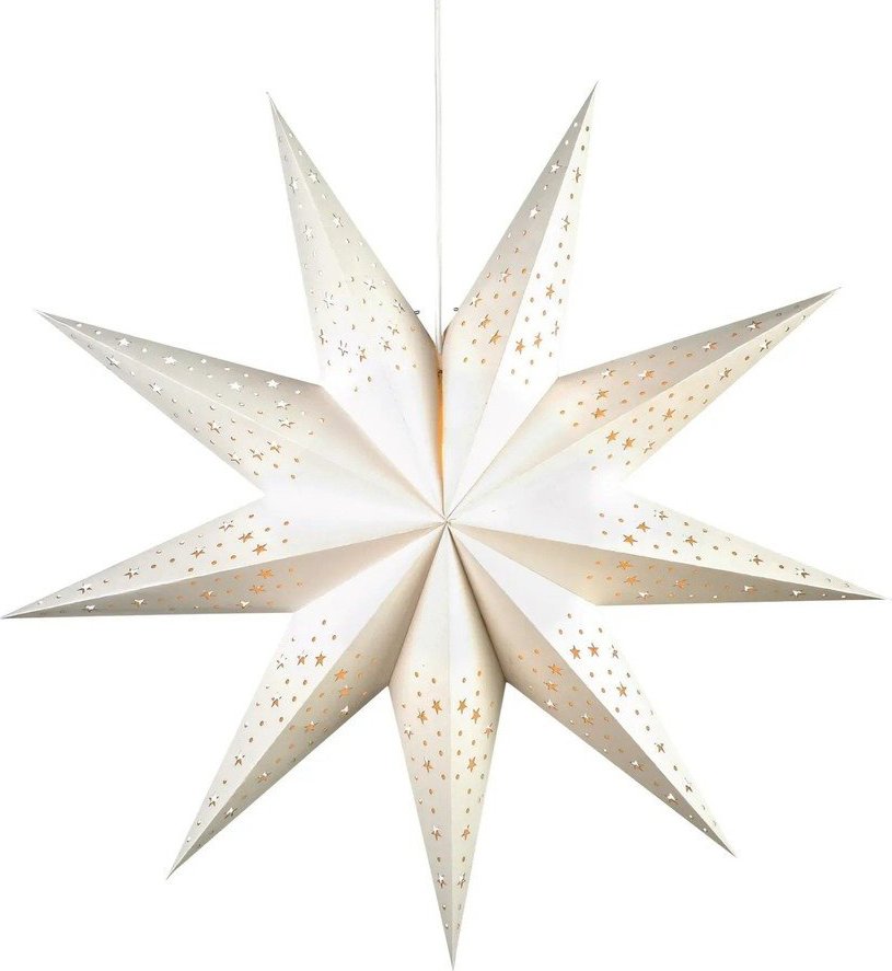 Bílá světelná dekorace s vánočním motivem ø 75 cm Solvalla – Markslöjd