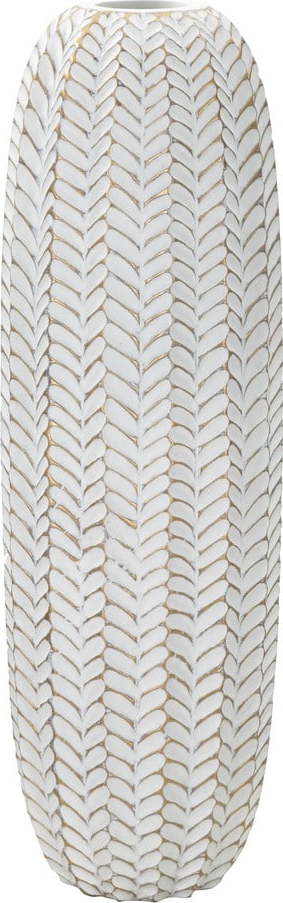 Bílá váza z polyresinu (výška 67 cm) Resina – Mauro Ferretti