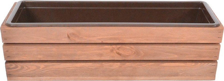 Dřevěný truhlík 51 cm Modern – Rojaplast