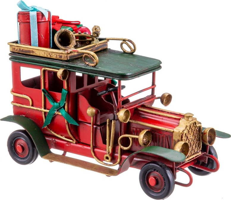 Kovová vánoční figurka (výška 8 cm) Vintage Car – Casa Selección