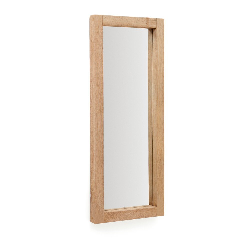 Nástěnné zrcadlo s dřevěným rámem 50x120 cm Maden – Kave Home