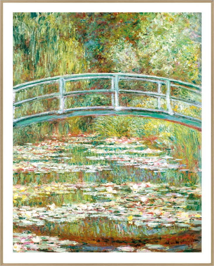 Obraz 40x50 cm Monet: Japanese Footbridge