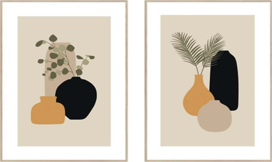 Obrazy v sadě 2 ks 30x40 cm Plants Graphic – knor