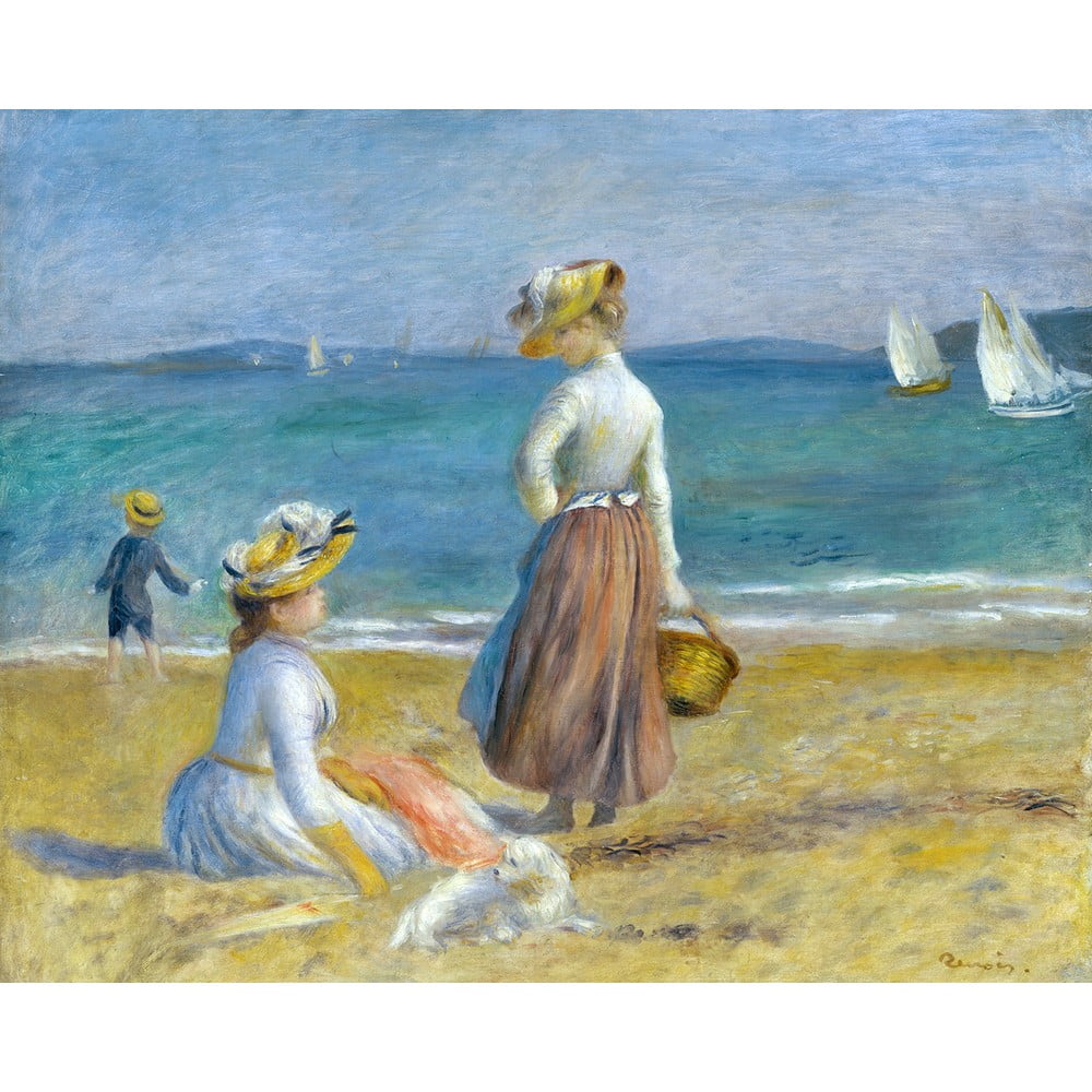 Reprodukce obrazu Auguste Renoir - Figures on the Beach