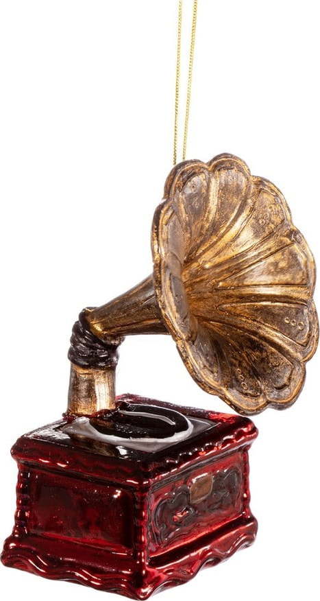 Ručně vyrobená vánoční ozdoba 11 cm Gramophone – Sass & Belle