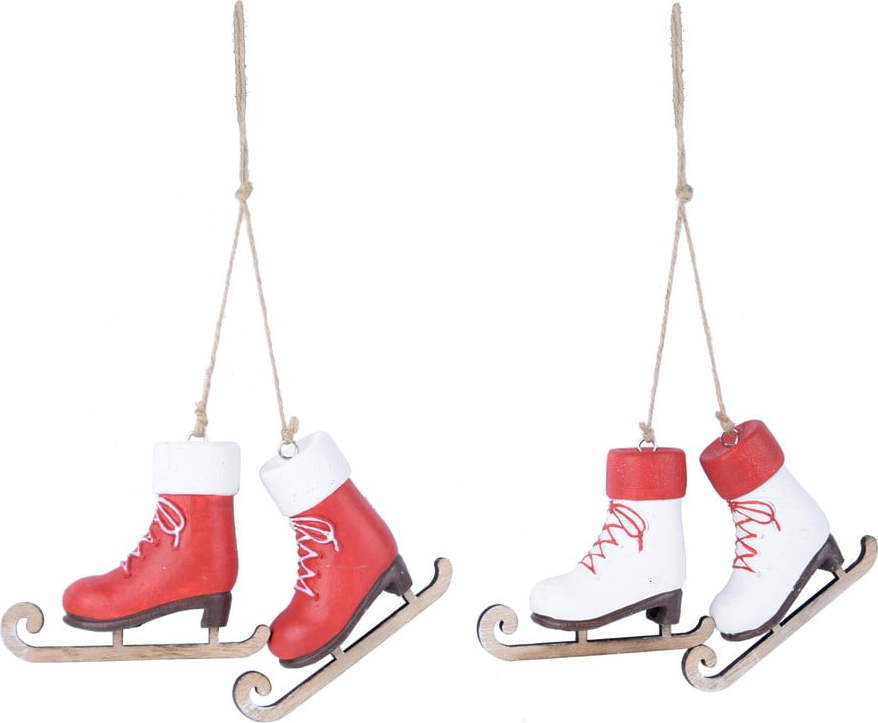 Sada 2 závěsných ozdob s bruslemi Ego Dekor