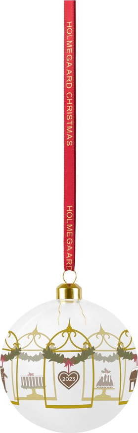 Skleněná ručně foukaná vánoční koule ø 8 cm Annual Christmas Bauble – Holmegaard