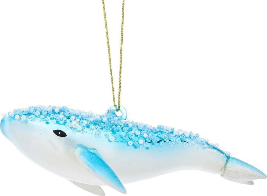 Skleněná ručně vyrobená vánoční ozdoba 6