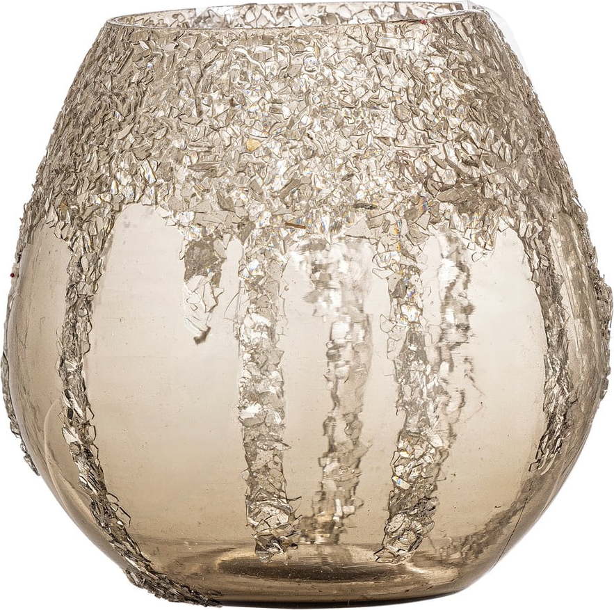 Skleněný svícen na čajovou svíčku Frosty – Bloomingville