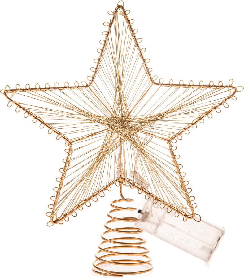 Světelná dekorace na baterky ve zlaté barvě Startop – Dakls