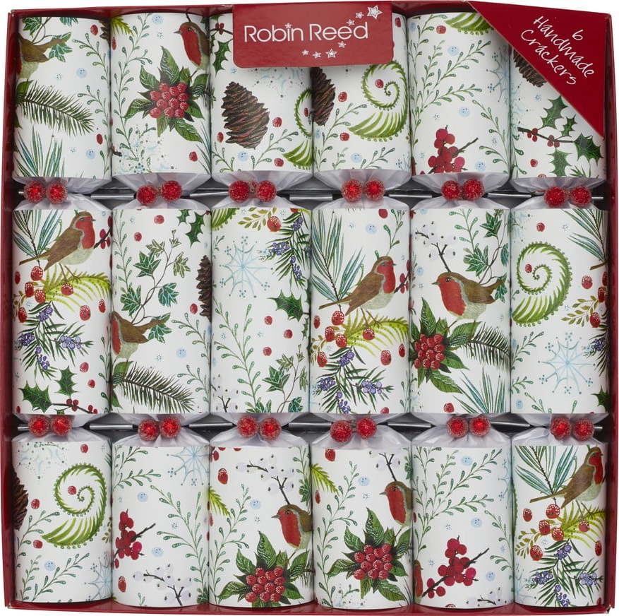 Vánoční crackery v sadě 6 ks Festive Foliage – Robin Reed