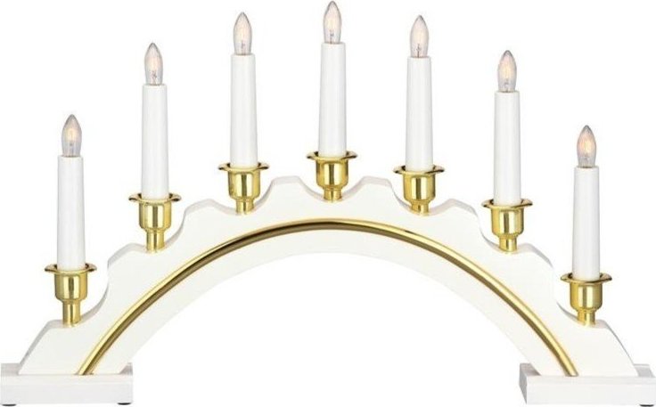 Vánoční světelná dekorace v bílo-zlaté barvě Celine – Markslöjd