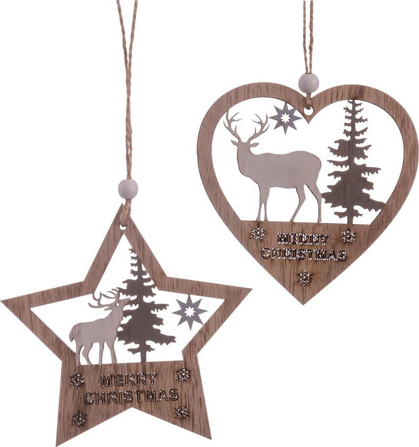 Závěsné vánoční dekorace v sadě 2 ks Casa Selección