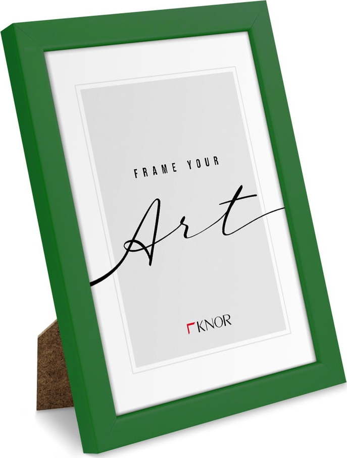 Zelený stojací/na zeď rámeček 12x17 cm – knor