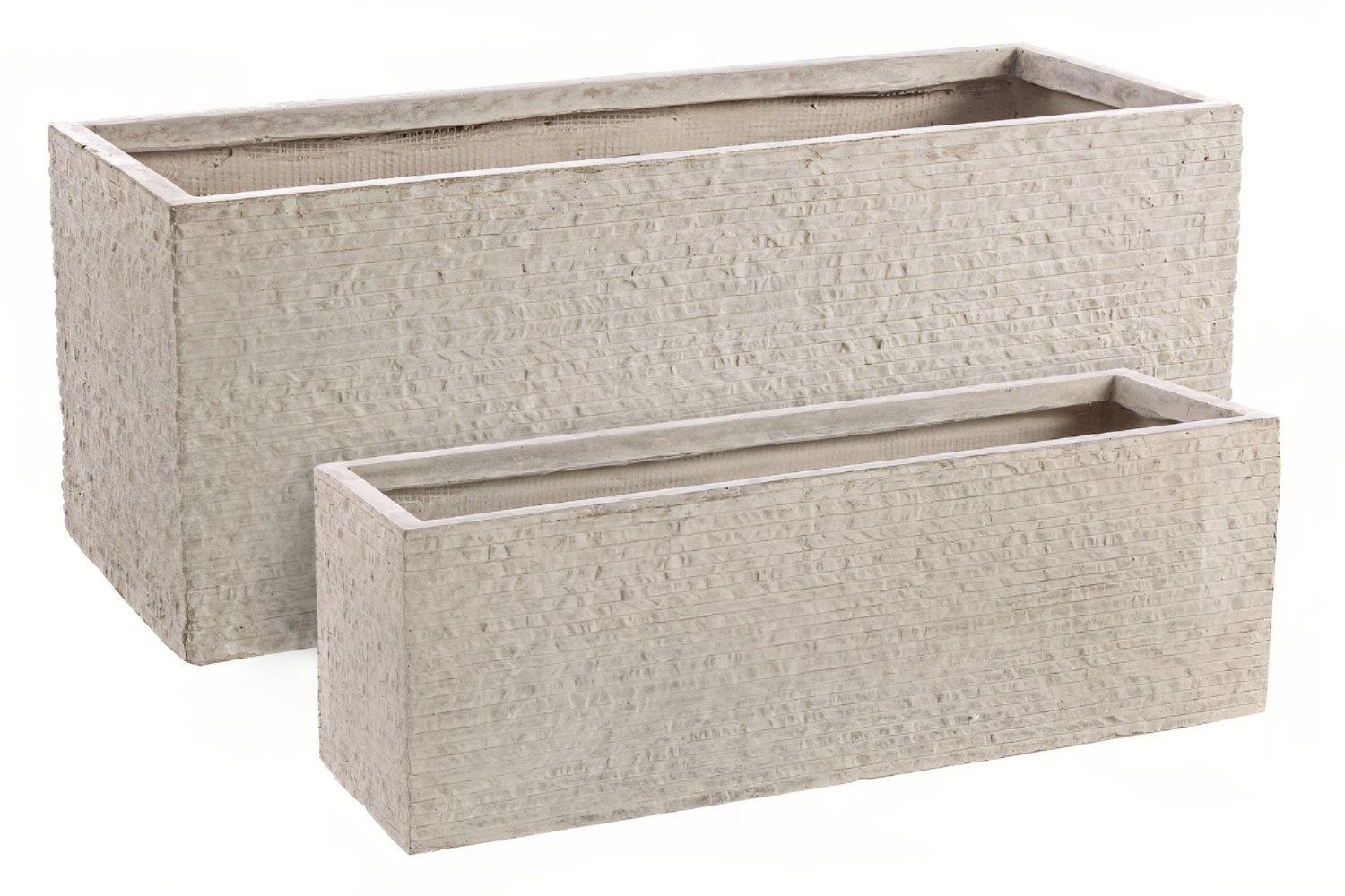 Bizzotto Set dvou zahradních květináčů Sendy 70x23/ 80x30 cm