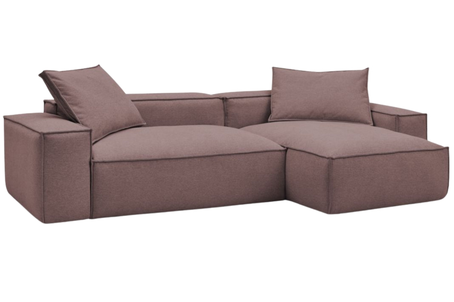 Bobochic Paris Růžová rohová pohovka Boheme 302 cm