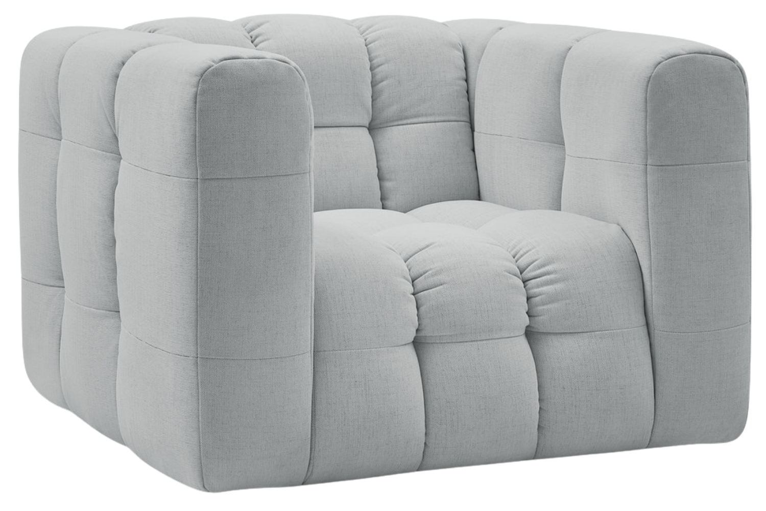 Bobochic Paris Světle šedé křeslo Ulysse