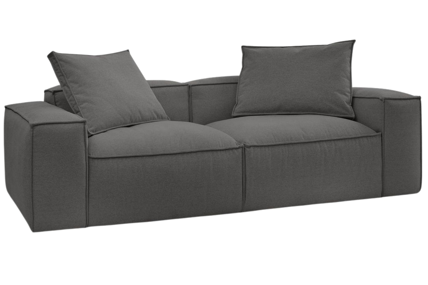 Bobochic Paris Tmavě šedá trojmístná pohovka Boheme 260 cm
