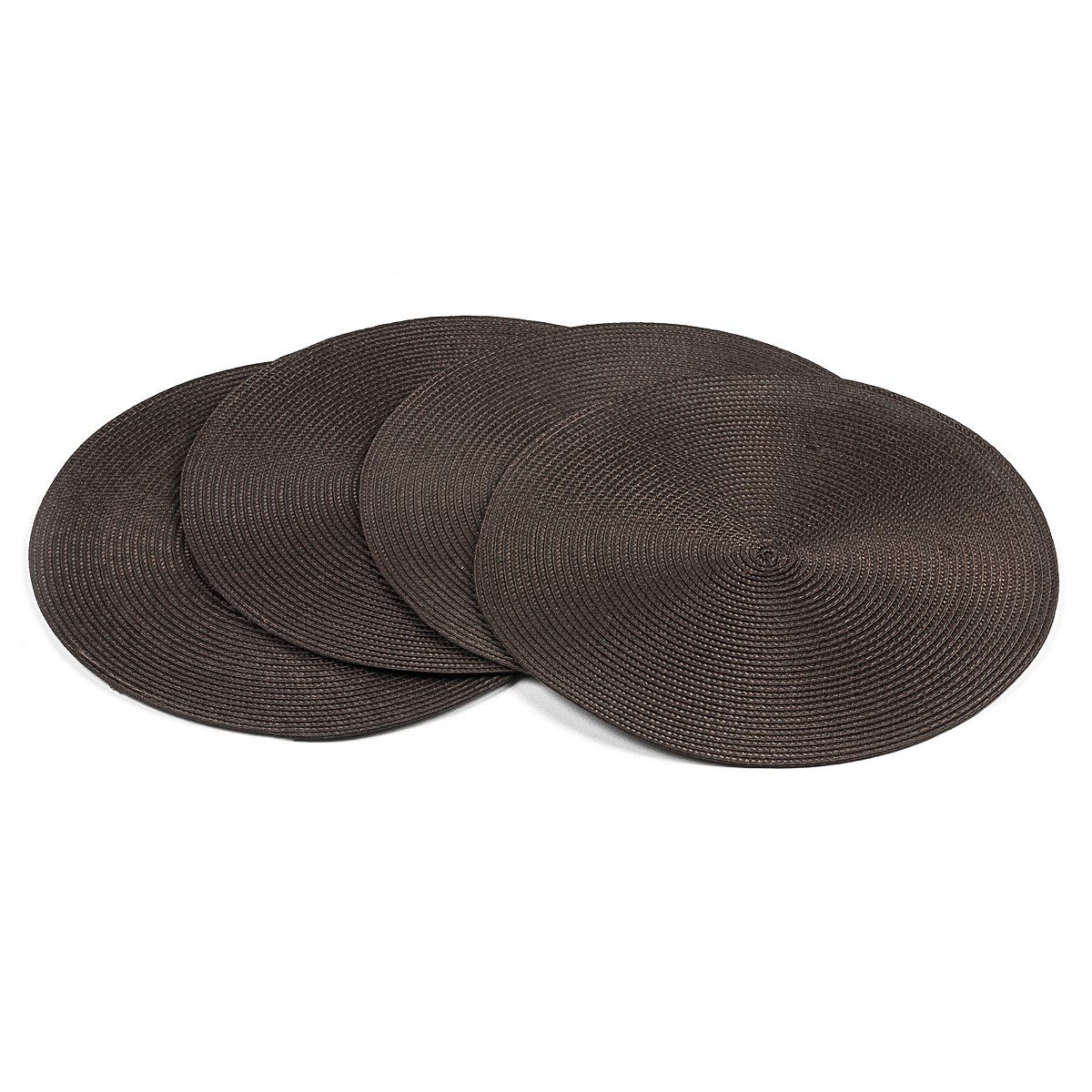 Jahu Prostírání Deco kulaté tmavě hnědá