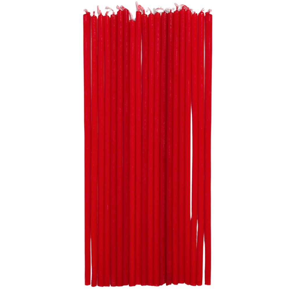 Kave Home Balení dvaceti červených svíček Solvin Ø 0
