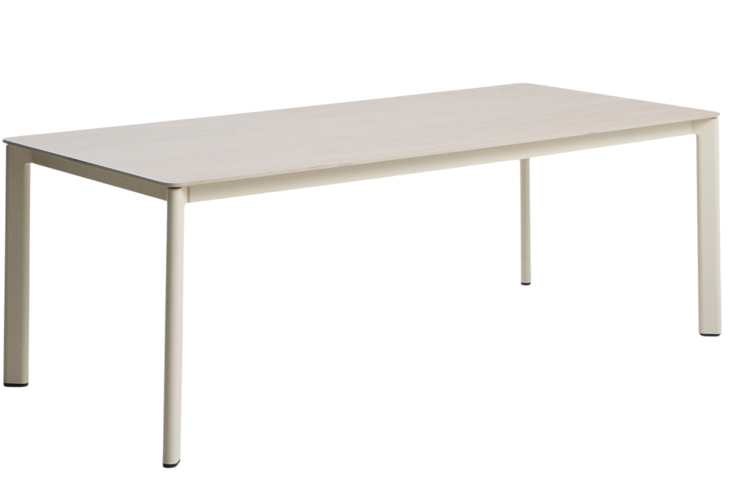 Kave Home Béžový stůl s keramickou deskou Anafi 220 x 100 cm