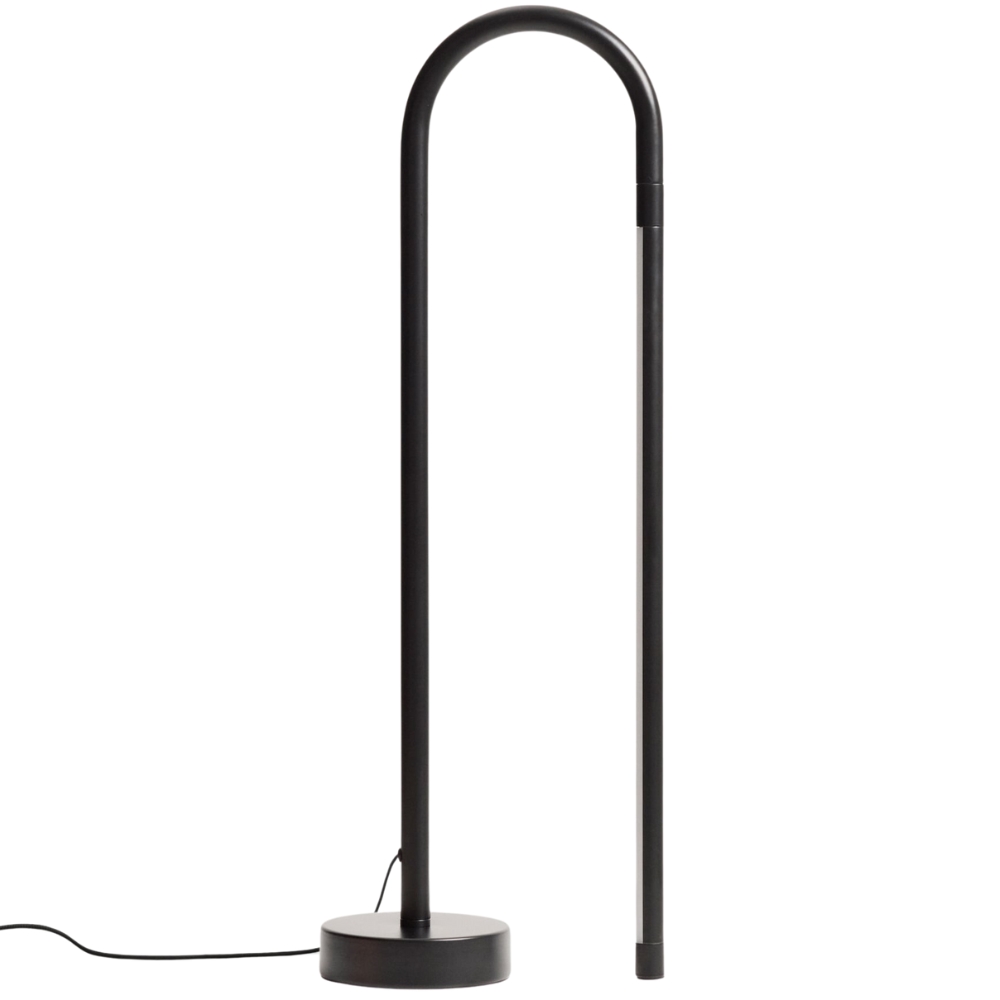 Kave Home Černá kovová stolní LED lampa Bow 60 cm