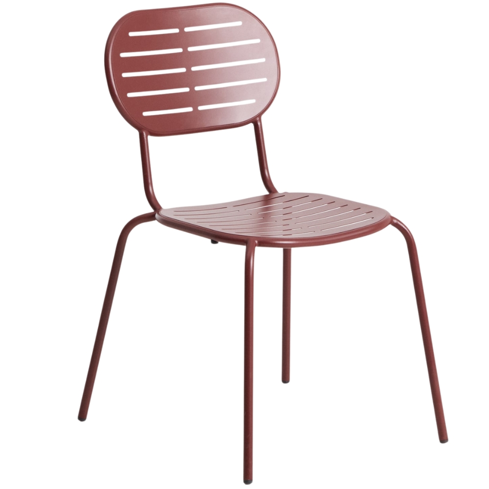 Kave Home Červená kovová zahradní Brai