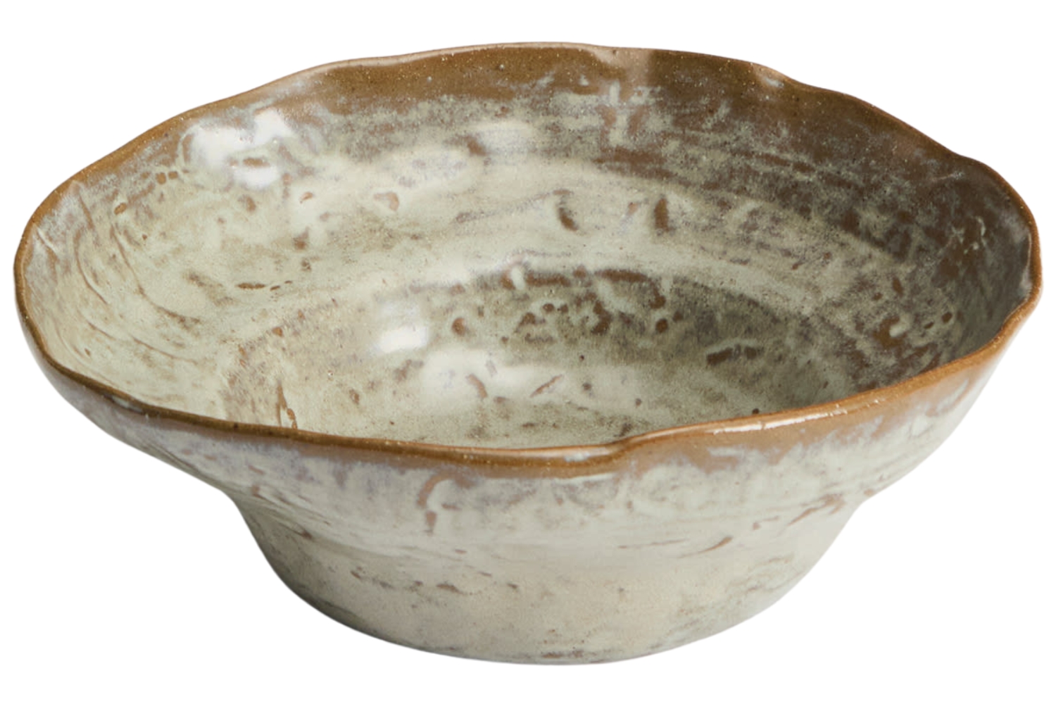 Kave Home Šedý keramický hluboký talíř Alenia 19 cm