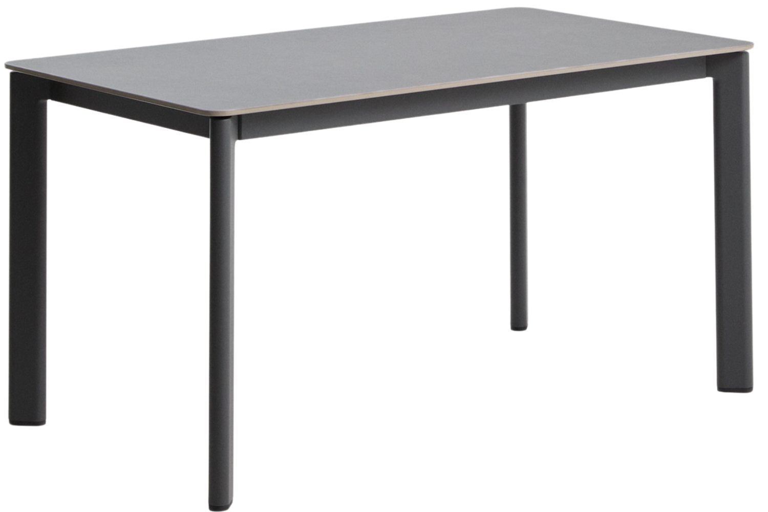 Kave Home Šedý stůl s keramickou deskou Anafi 140 x 80 cm