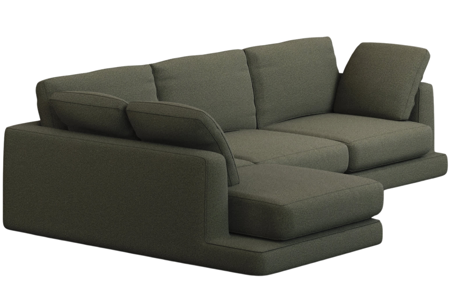 Kave Home Zelená rohová pohovka Gala 300 cm