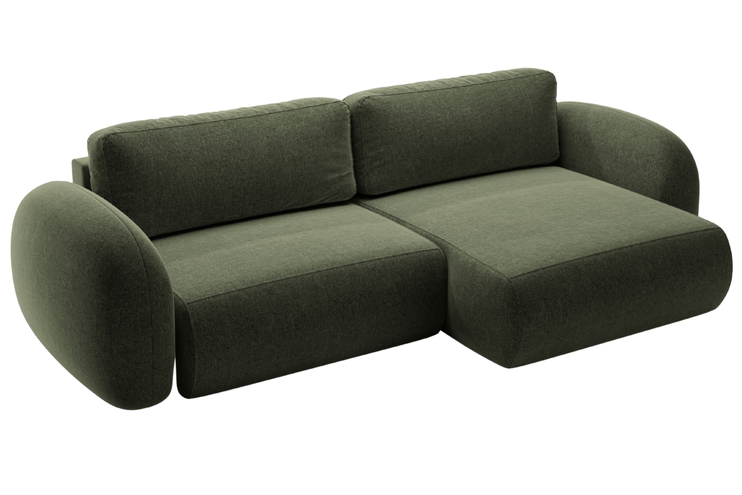 Maison Heritage Zelená rozkládací pohovka Kora 262 cm