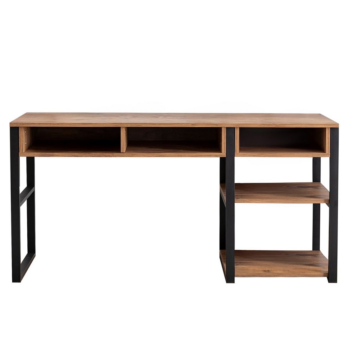 Pracovní stůl Emro Walnut and Black Hanah Home