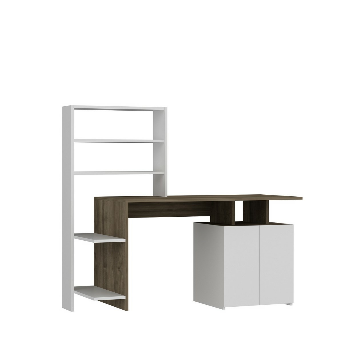 Pracovní stůl Melis Walnut and White Hanah Home