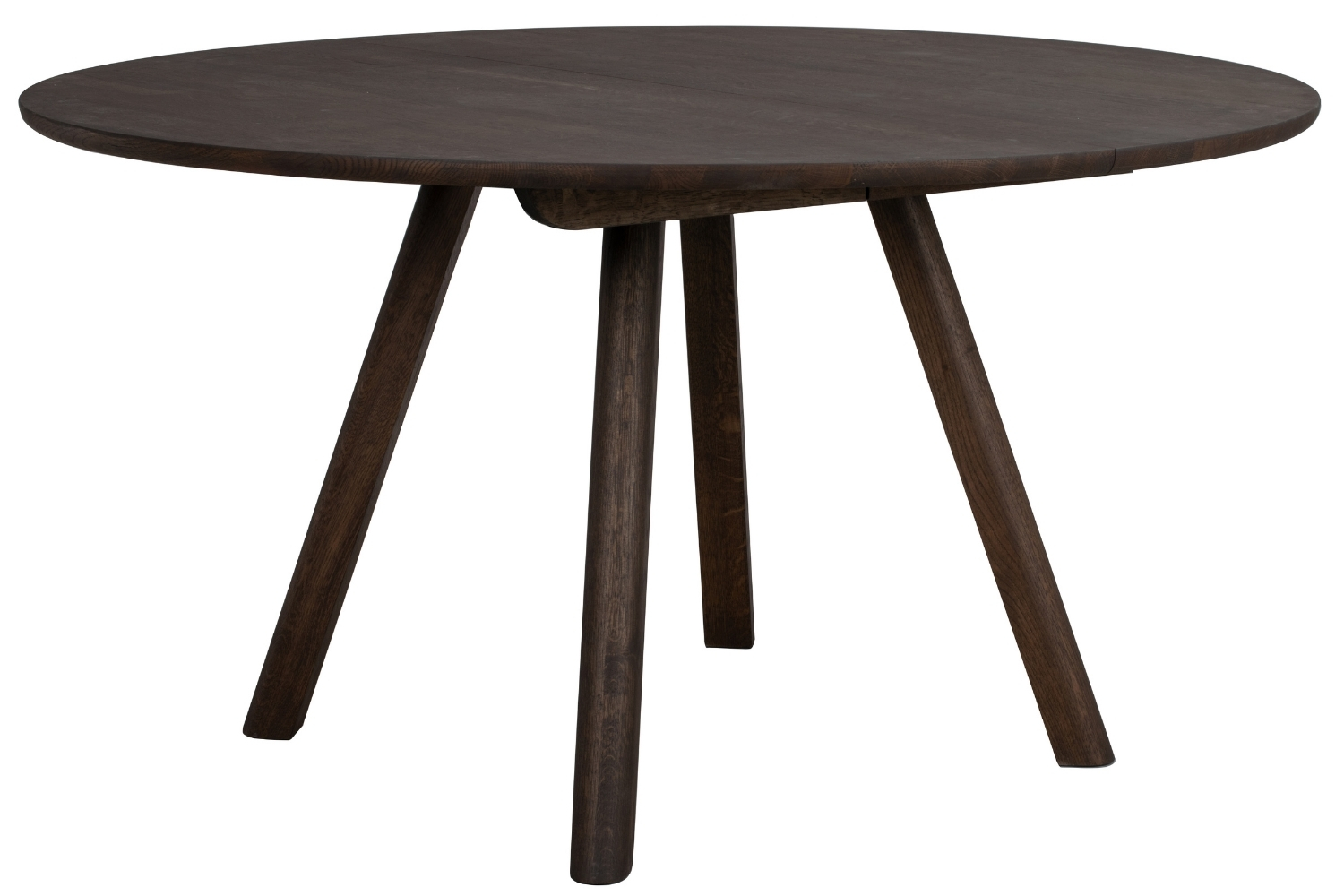 Rowico Hnědý dubový jídelní stůl CLAPPERTON ⌀ 140 cm