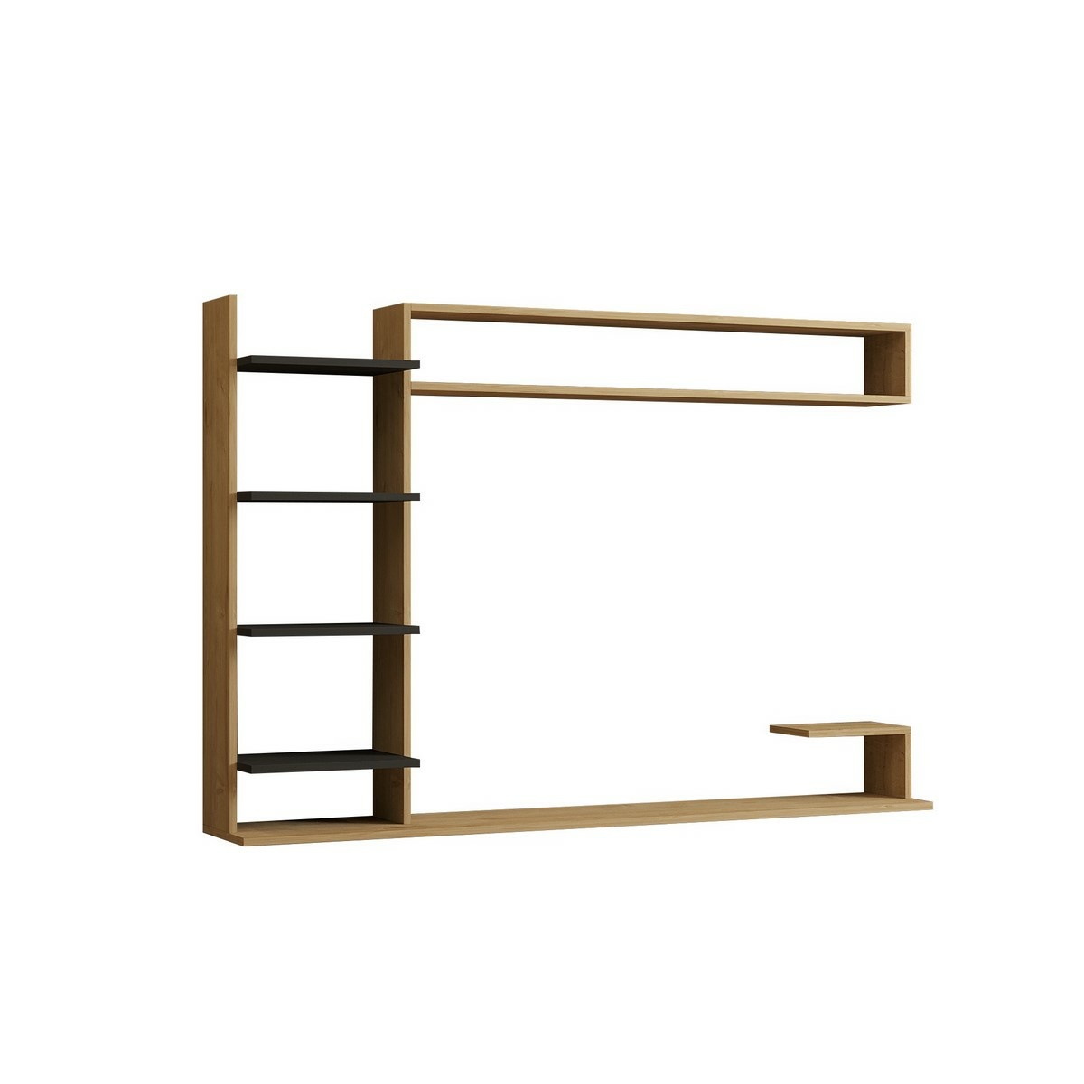 Televizní stěna Noble Sapphire Oak and Anthracite Hanah Home