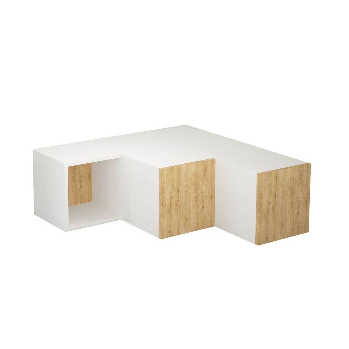 Televizní stolek Compact White and Oak Hanah Home