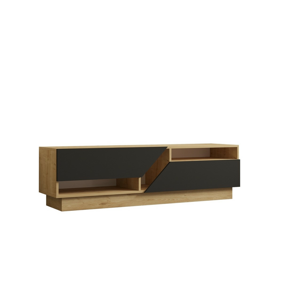 Televizní stolek Yapark Sapphire Oak and Anthracite Hanah Home