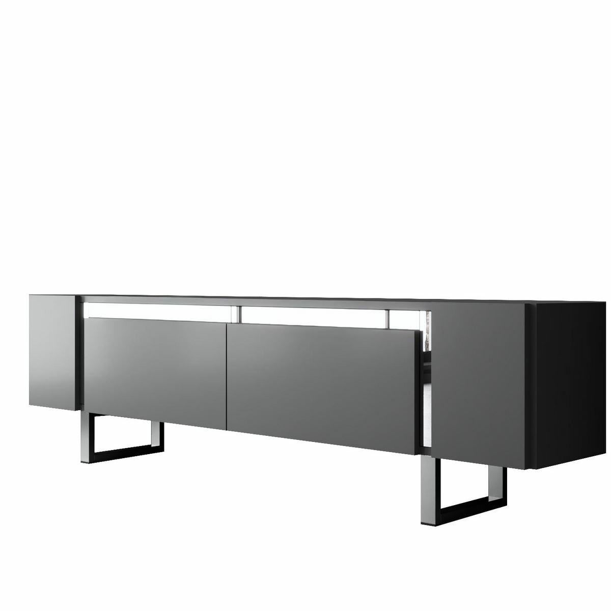 Televizní stolek Yildiz Anthracite and Silver Hanah Home