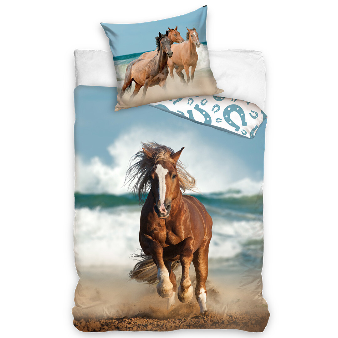 Tiptrade Bavlněné povlečení Kůň na Pobřeží