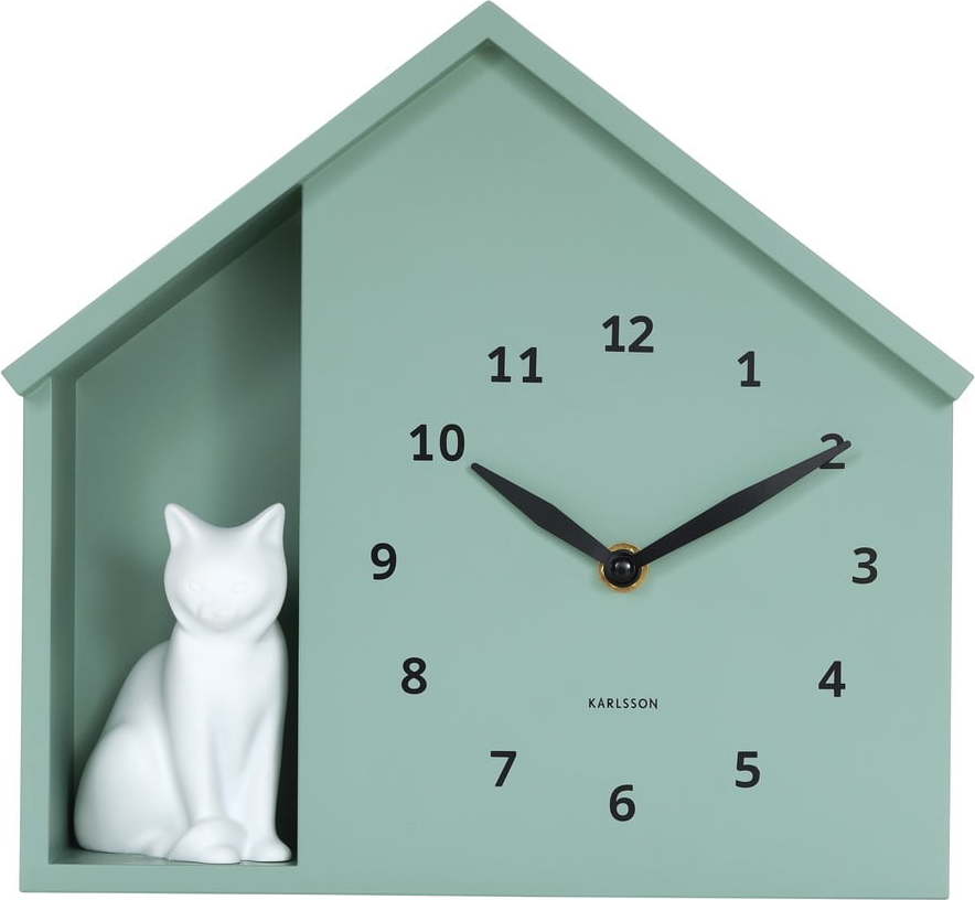 Nástěnné hodiny Sitting Cat – Karlsson