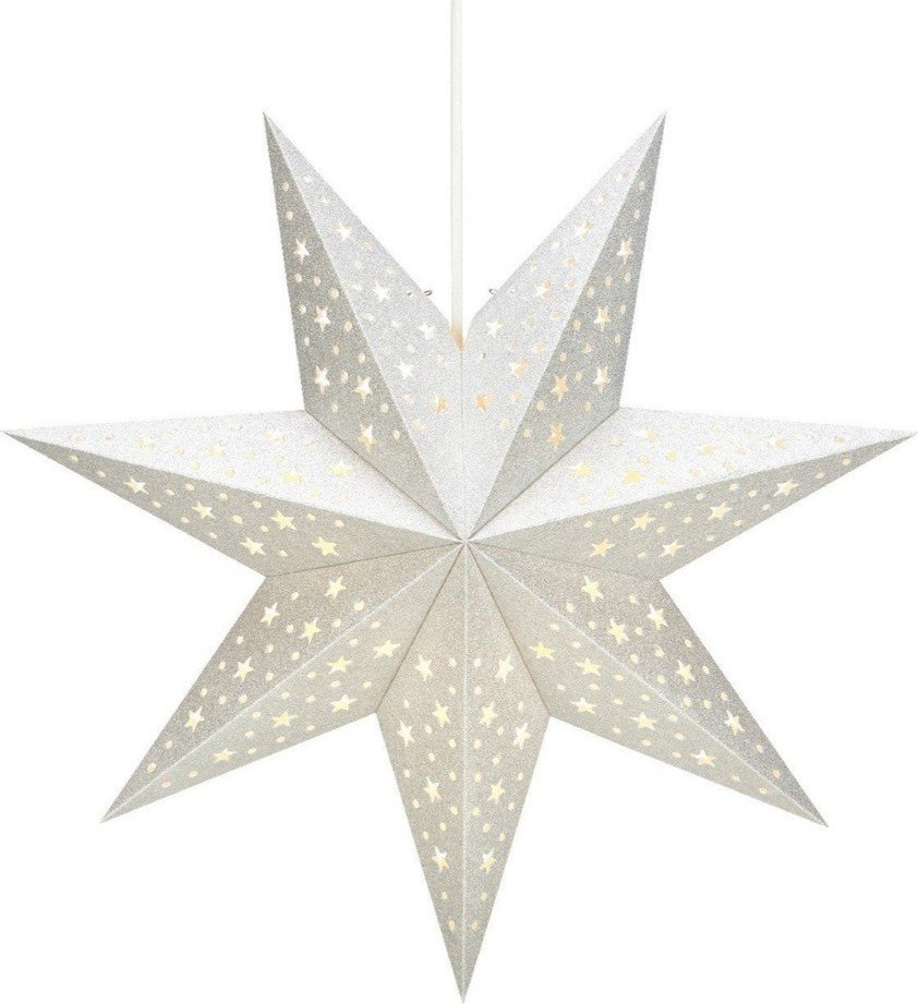 Světelná dekorace s vánočním motivem ve stříbrné barvě ø 45 cm Solvalla – Markslöjd