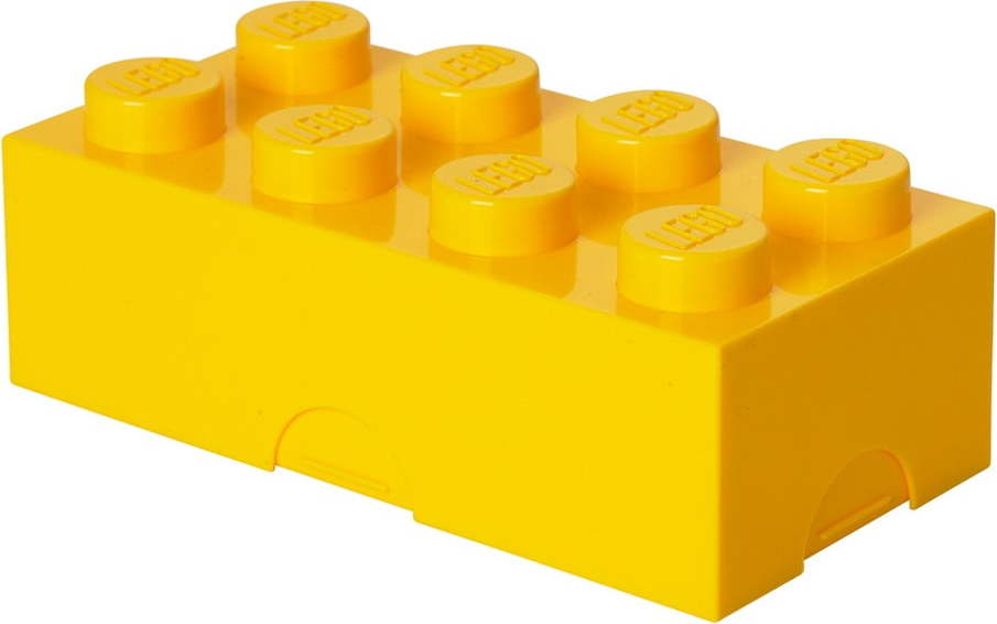 Žlutý plastový dětský úložný box 20x10x7 cm – LEGO®