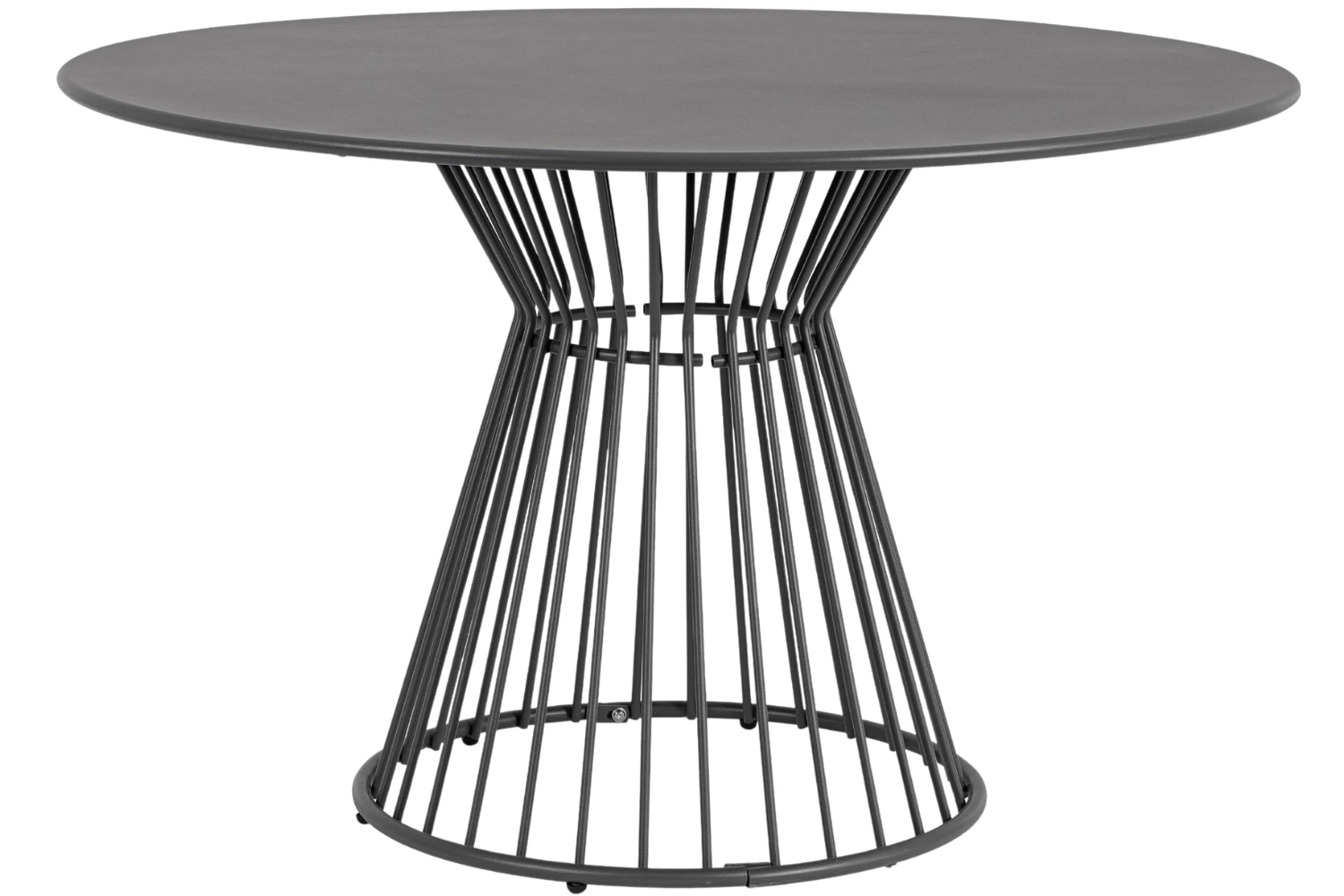 Bizzotto Antracitový kovový zahradní stůl Austin ø 120 cm