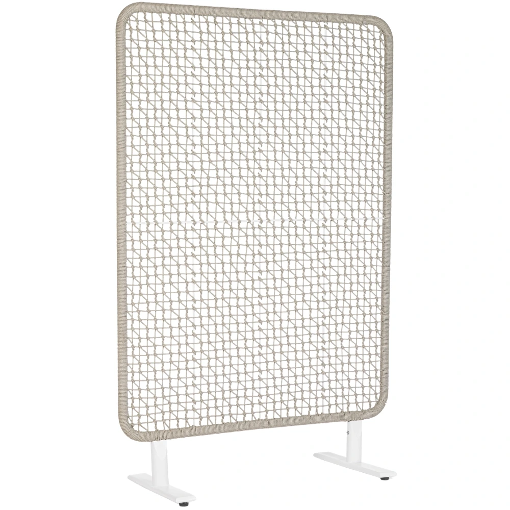 Bizzotto Bílo-šedý kovový paraván Babilo 180 cm